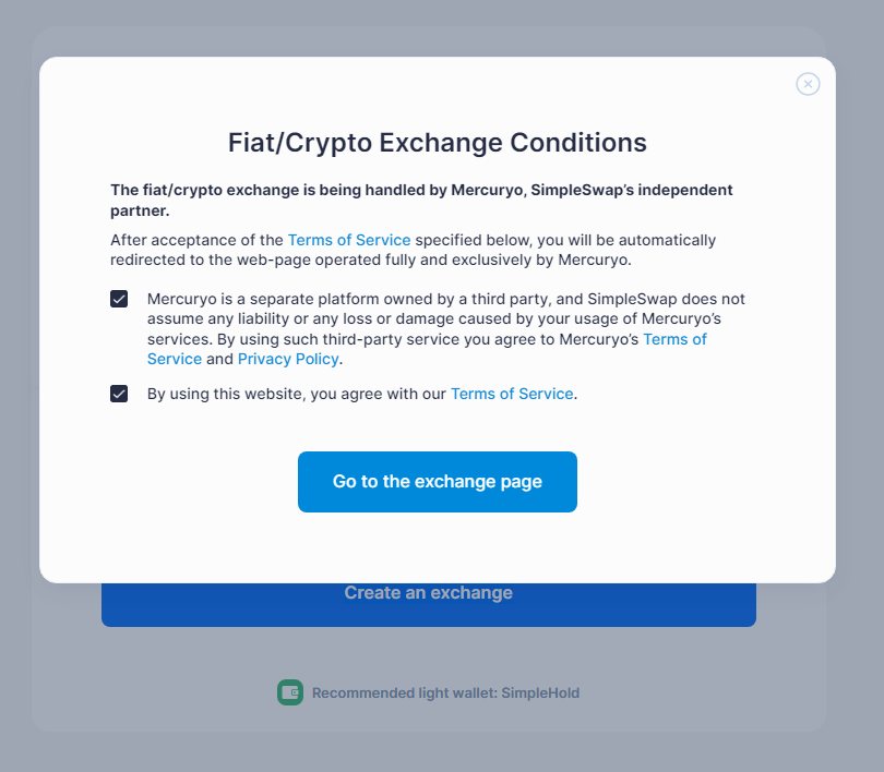 How To Buy Crypto With Fiat On SimpleSwap content image
