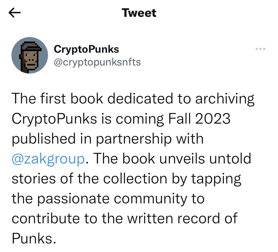 From Pixels to Pages: Yuga Labs Will Release CryptoPunks' Book content image